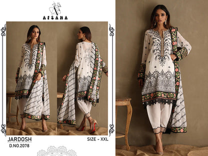 Jardosh-2078 Afsana Muslin Readymade Pant Style Suits
