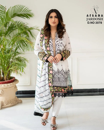 Jardosh-2078 Afsana Muslin Readymade Pant Style Suits