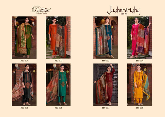 Jashn E Ishq Vol 2 Belliza Designer Studio Heavy Jaam Pant Style Suits