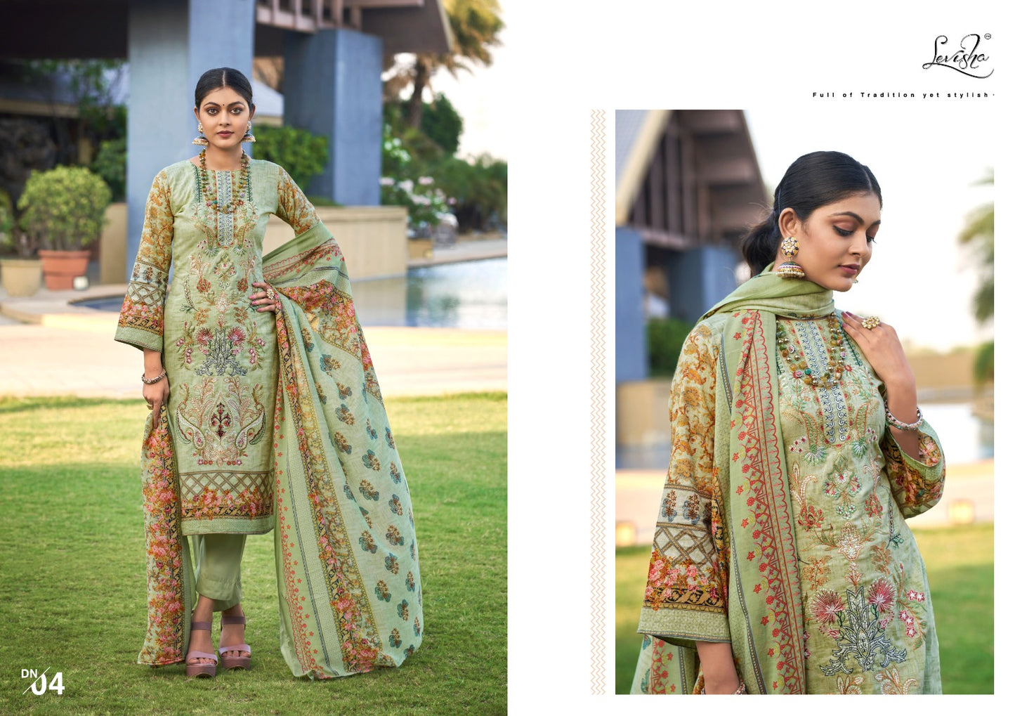 Jashn E Noor Levisha Cambric Cotton Karachi Salwar Suits