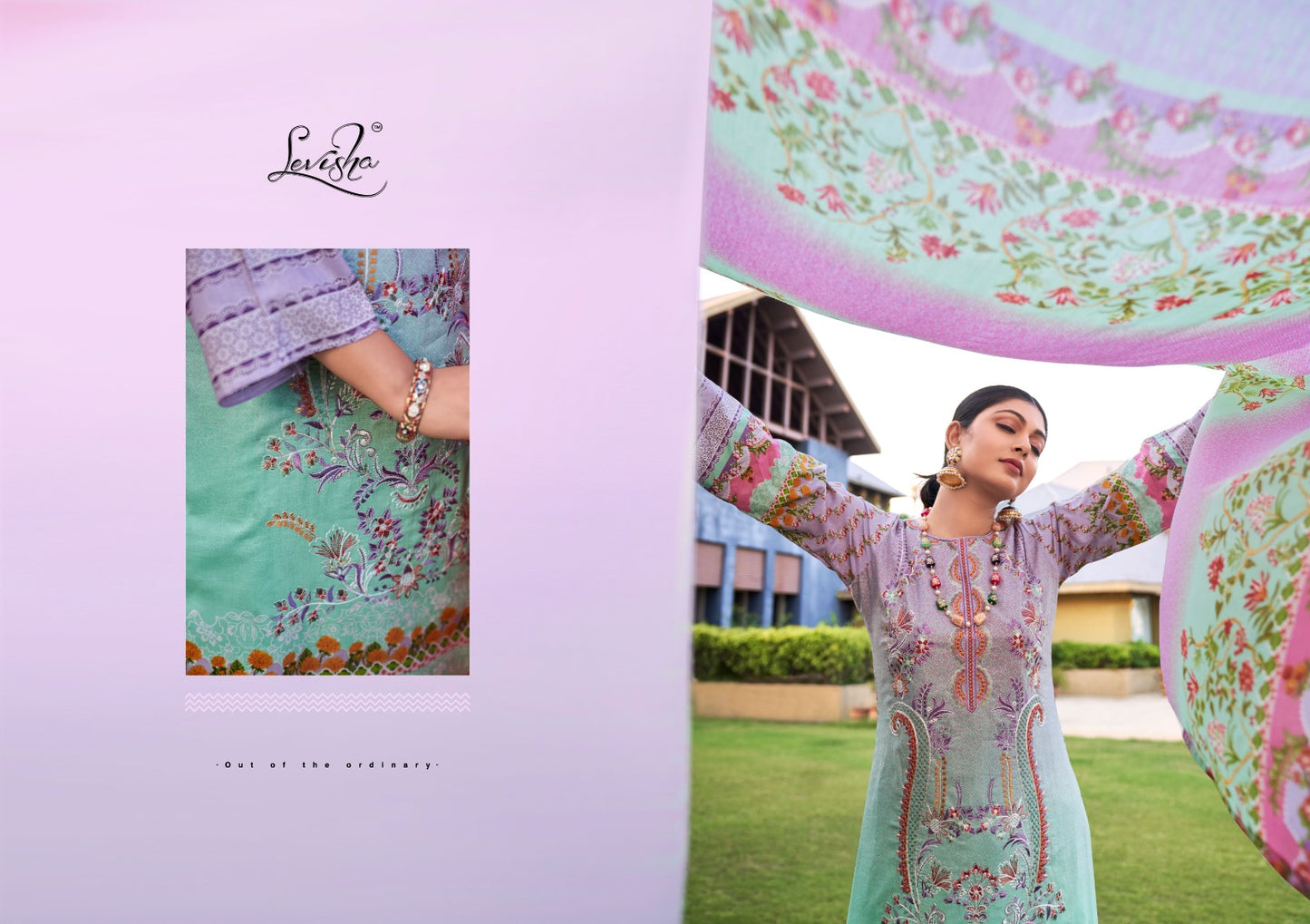 Jashn E Noor Levisha Cambric Cotton Karachi Salwar Suits