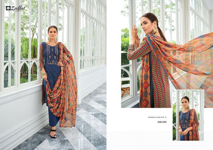 Jashn Zulfat Designer Viscose Rayon Pant Style Suits