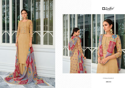 Jashn Zulfat Designer Viscose Rayon Pant Style Suits