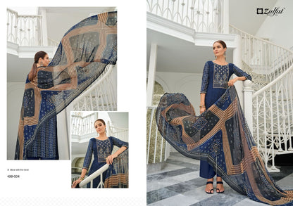 Jashn Zulfat Designer Viscose Rayon Pant Style Suits
