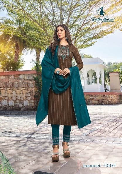 Jasmeet Vol 4 Ladies Flavour Rayon 14Kg Readymade Pant Style Suits