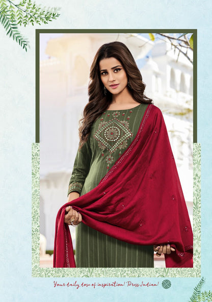 Jasmeet Vol 4 Ladies Flavour Rayon 14Kg Readymade Pant Style Suits