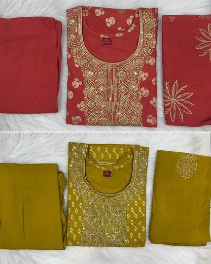 Jasmin 3.0 Bluehills Rayon 14Kg Readymade Pant Style Suits