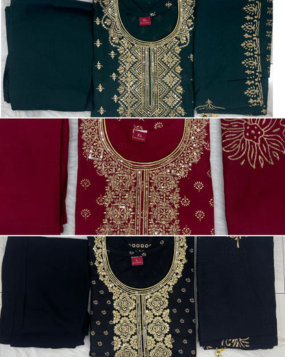 Jasmin 3.0 Bluehills Rayon 14Kg Readymade Pant Style Suits