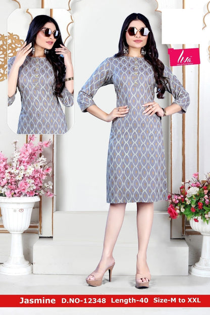 Jasmine-A Zoya Rayon Knee Length Kurtis