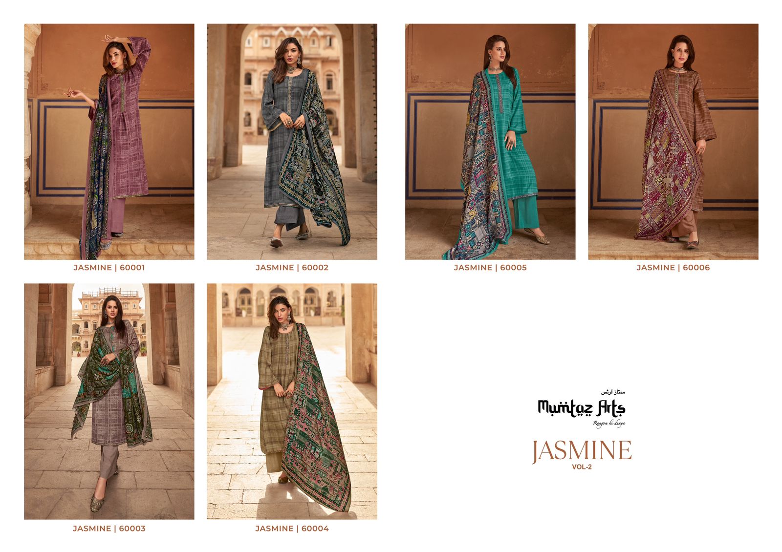 Jasmine Vol 2 Mumtaz Arts Pashmina Suits