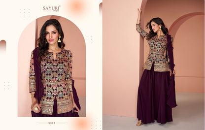 Jasmine Sayuri Georgette Indo Western Pair