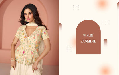 Jasmine Sayuri Georgette Indo Western Pair