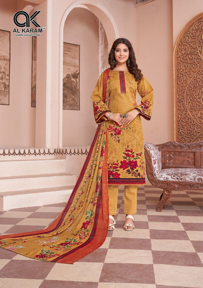 Jasmine Vol 3 Al Karam Cotton Karachi Salwar Suits