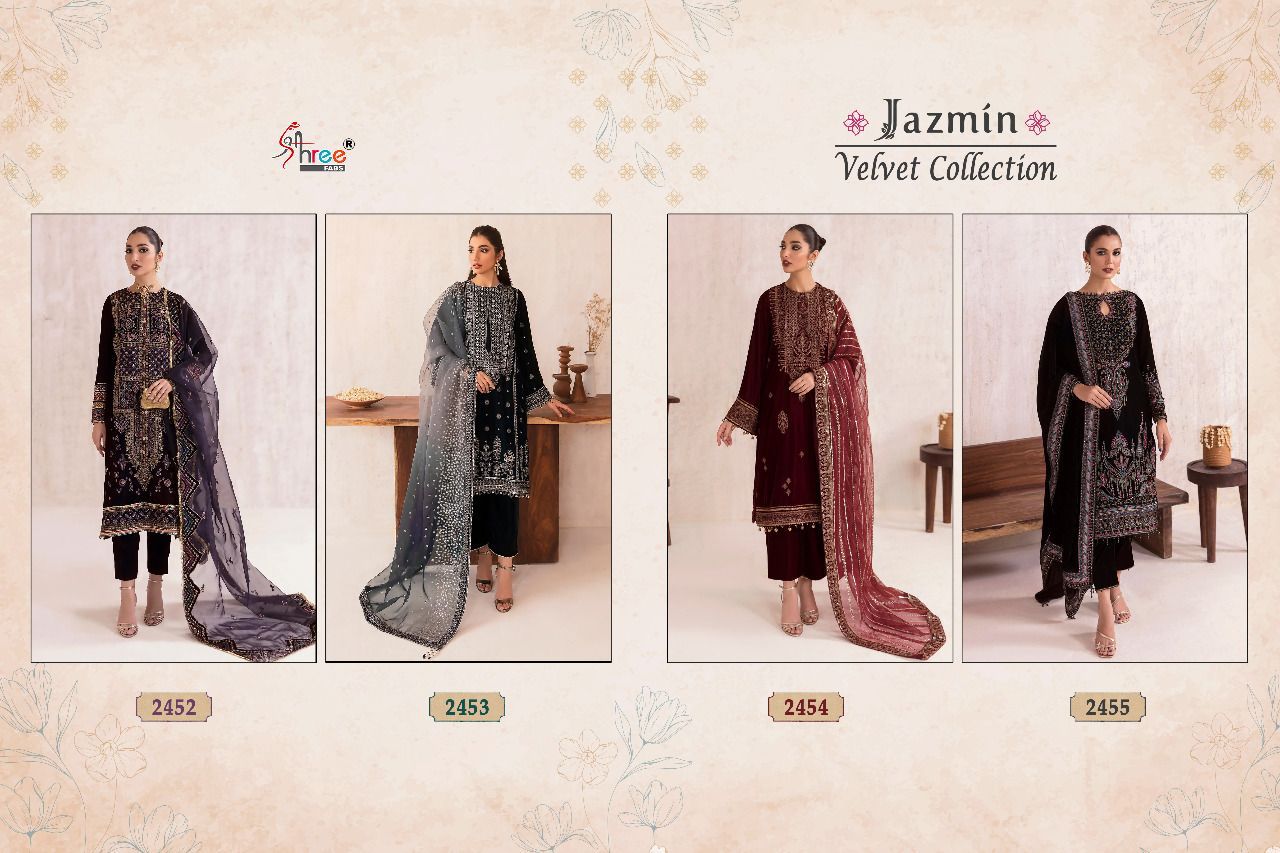 Jazmin Shree Fabs Velvet Suits
