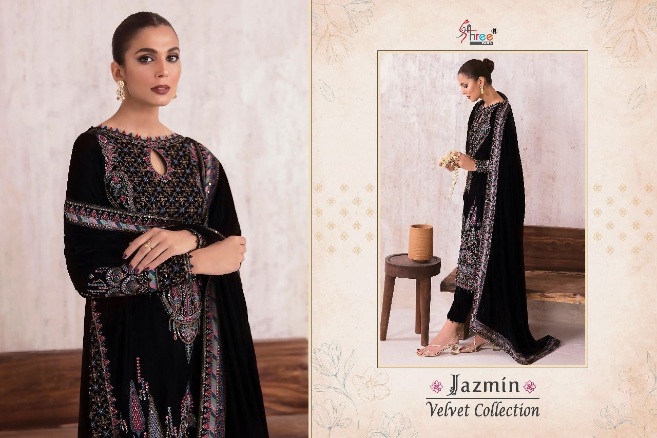 Jazmin Shree Fabs Velvet Suits
