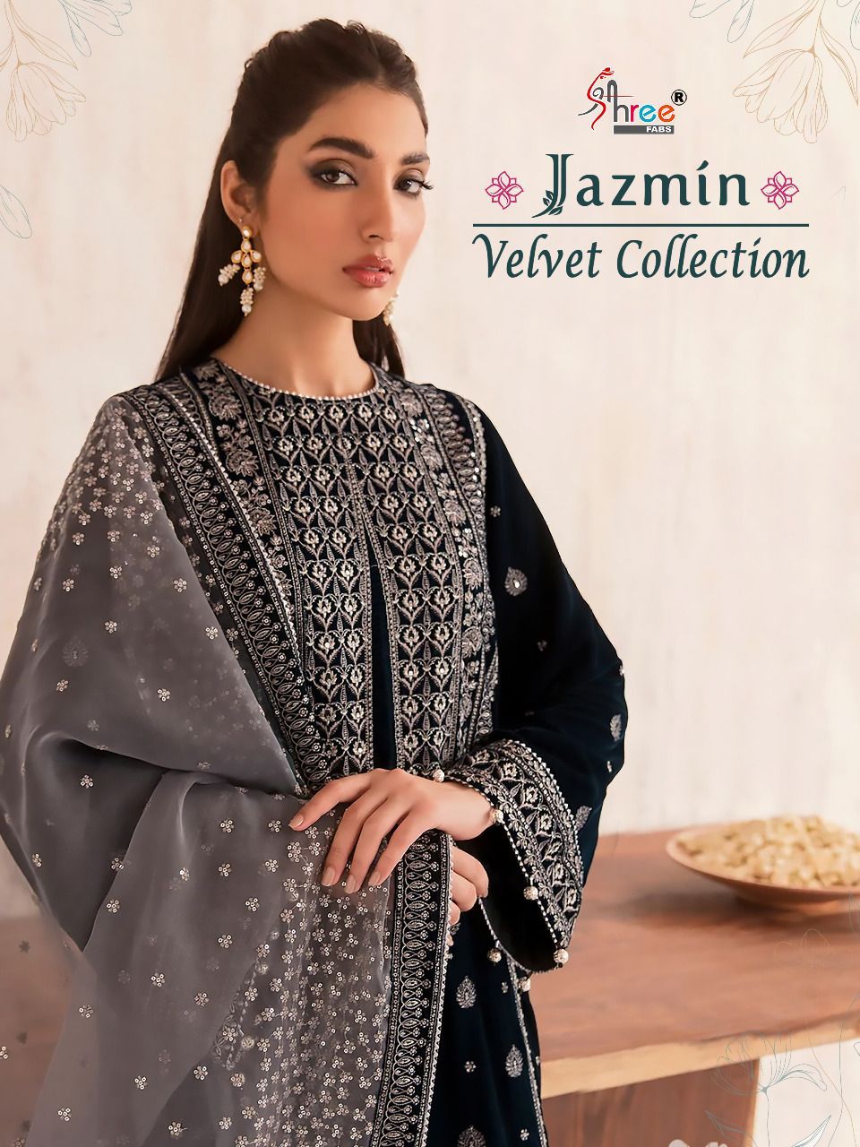 Jazmin Shree Fabs Velvet Suits