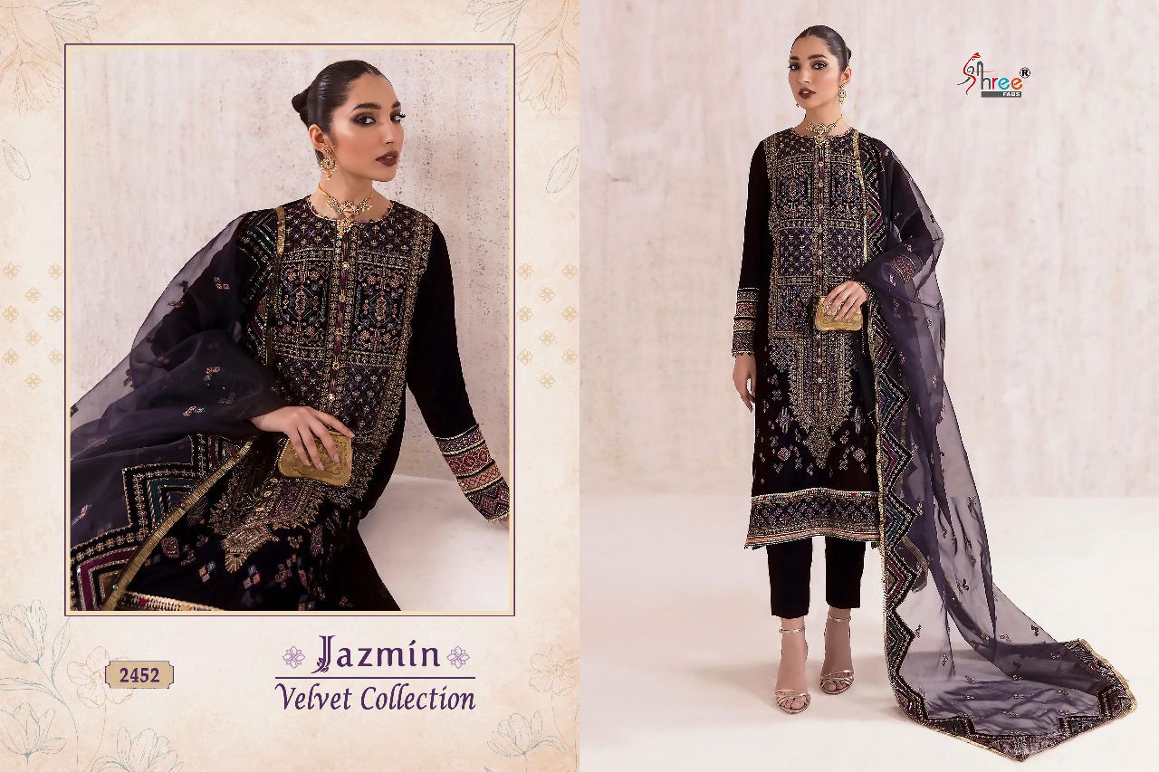 Jazmin Shree Fabs Velvet Suits