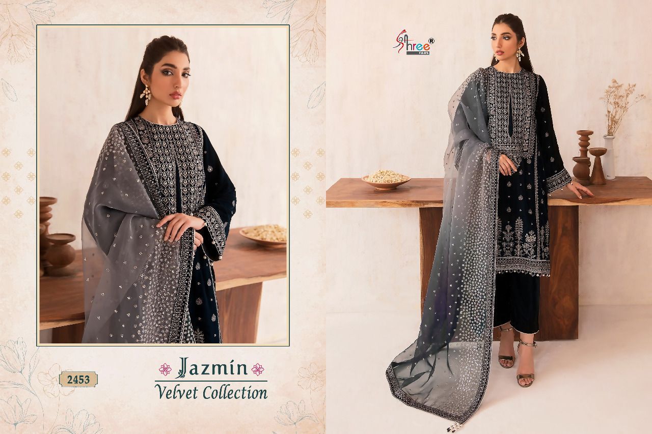 Jazmin Shree Fabs Velvet Suits