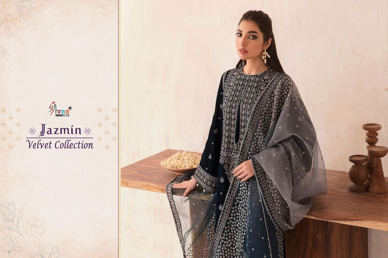 Jazmin Shree Fabs Velvet Suits