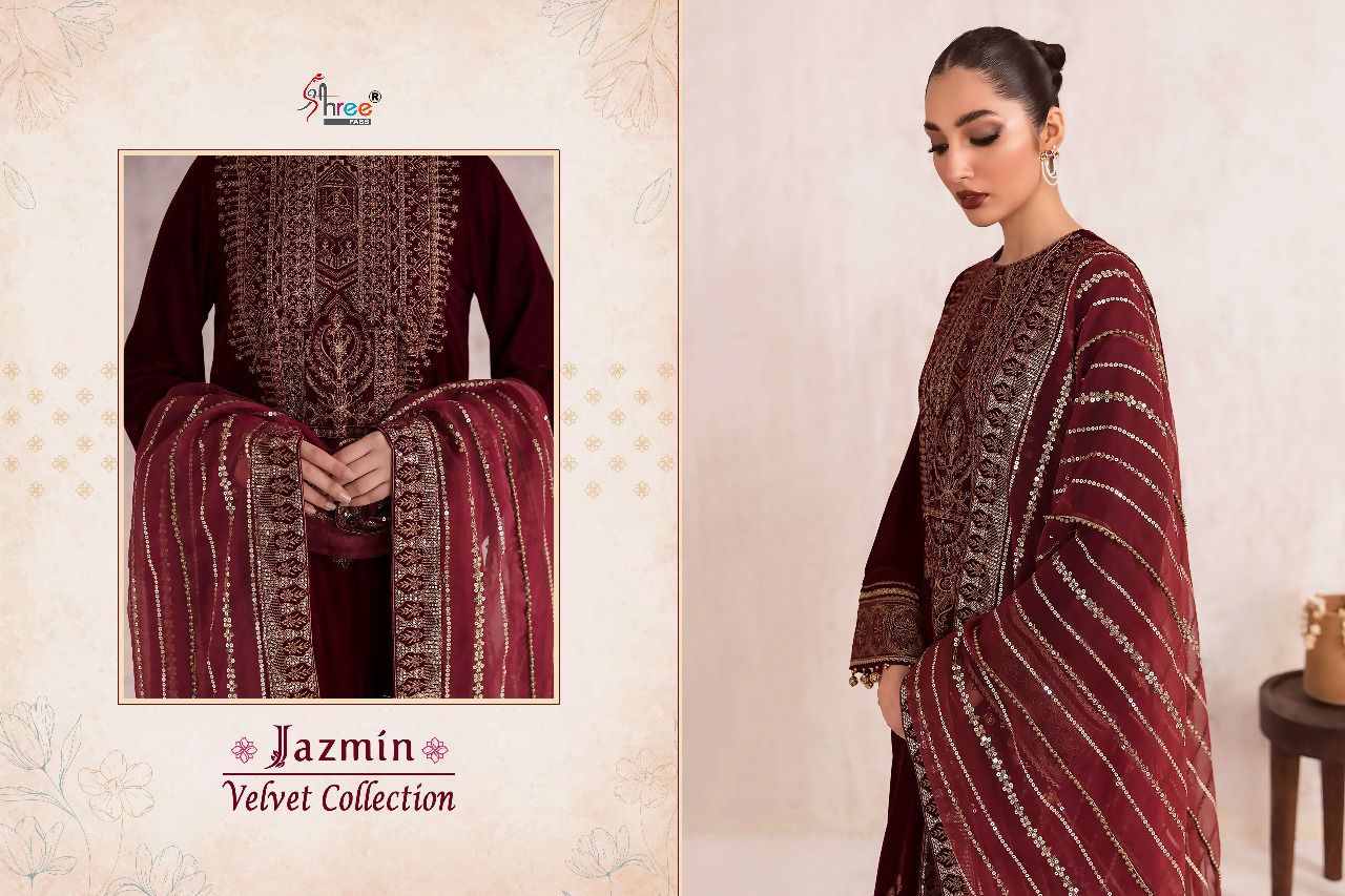 Jazmin Shree Fabs Velvet Suits