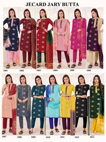 Jecaurd Jari Butta Rahul Nx Pant Style Suits