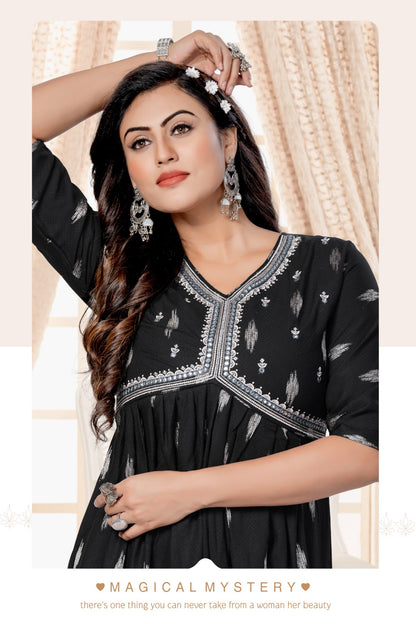Jhalak Vol 2 H Dot Rayon Anarkali Kurtis