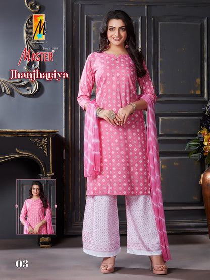 Jhanjhariya Master Rayon Readymade Plazzo Style Suits