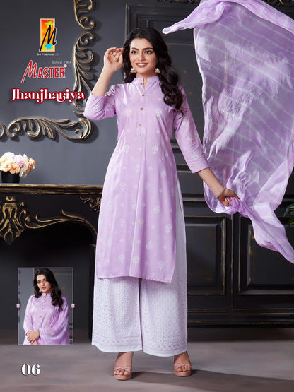 Jhanjhariya Master Rayon Readymade Plazzo Style Suits