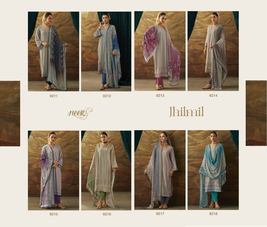 Jhilmil Kimora Heer Muslin Silk Pant Style Suits