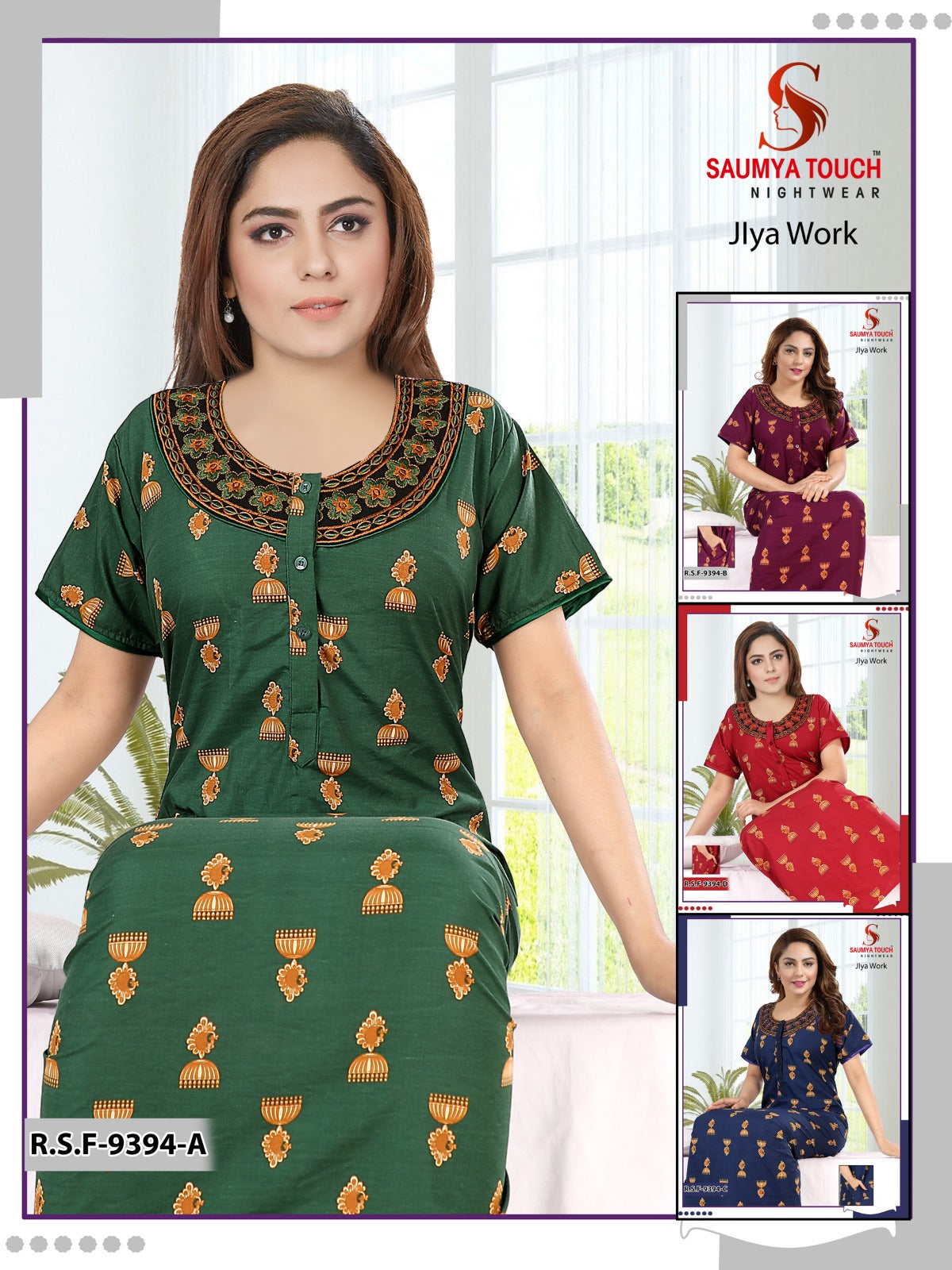 Jlya Work Saumya Touch Cotton Night Gowns