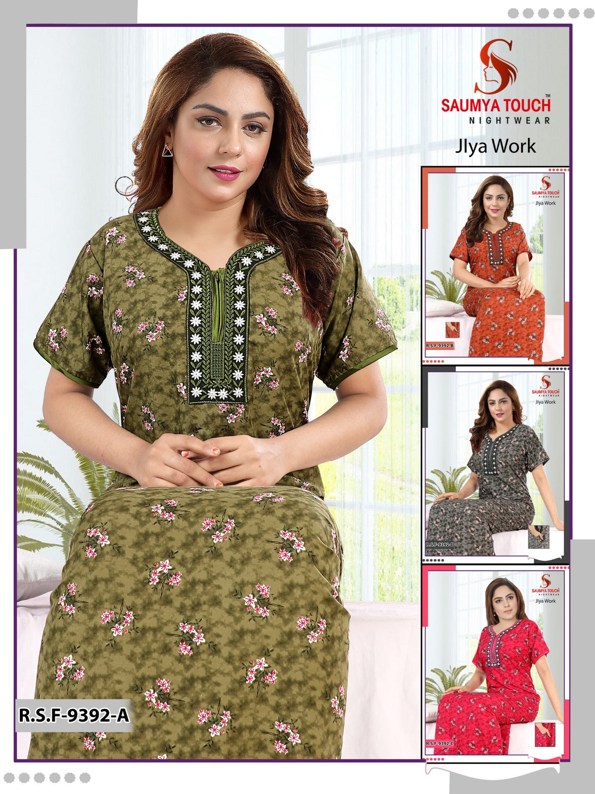 Jlya Work Saumya Touch Cotton Night Gowns