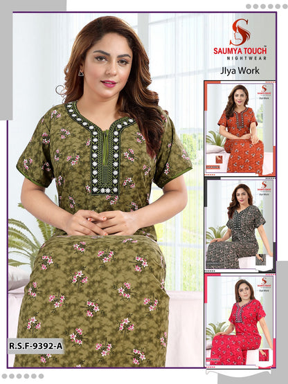 Jlya Work Saumya Touch Cotton Night Gowns
