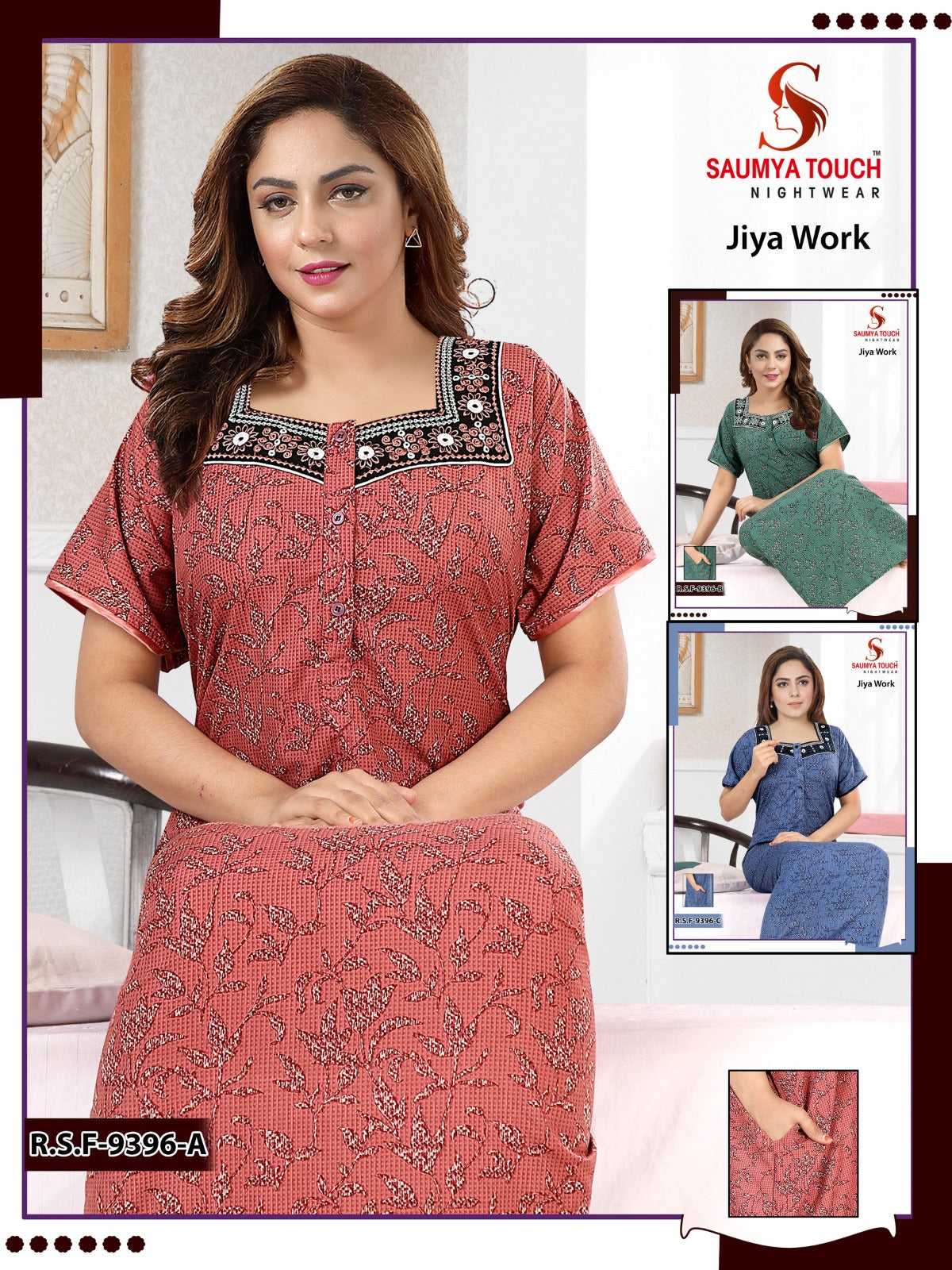 Jlya Work Saumya Touch Cotton Night Gowns