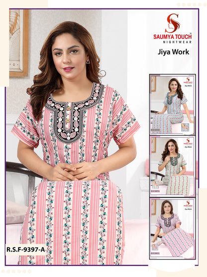 Jlya Work Saumya Touch Cotton Night Gowns