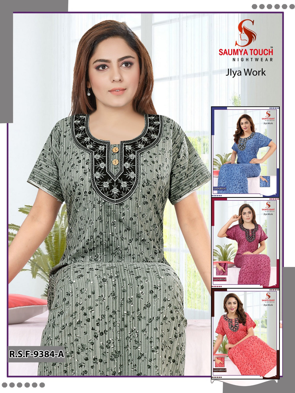 Jlya Work Saumya Touch Cotton Night Gowns
