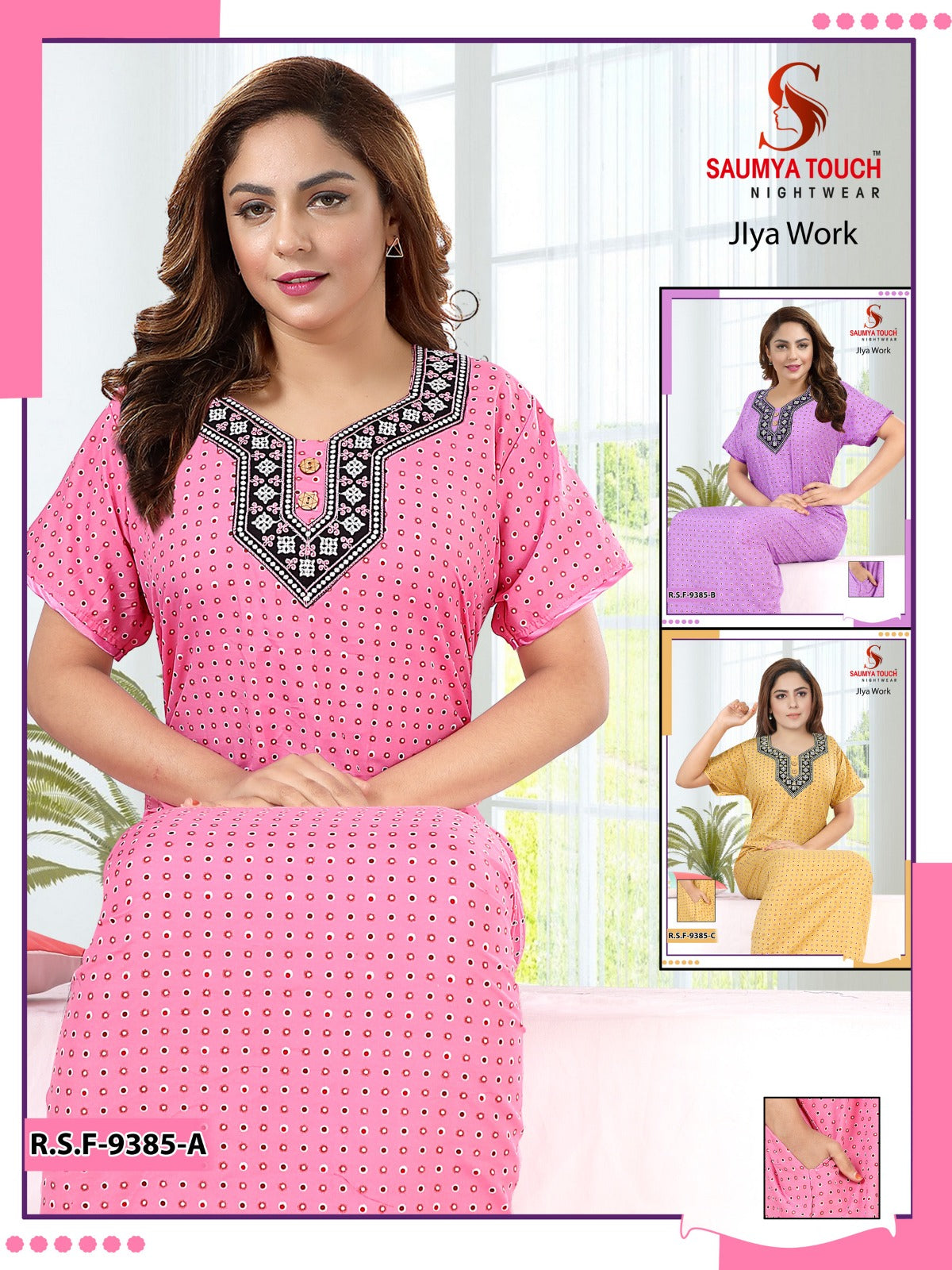 Jlya Work Saumya Touch Cotton Night Gowns