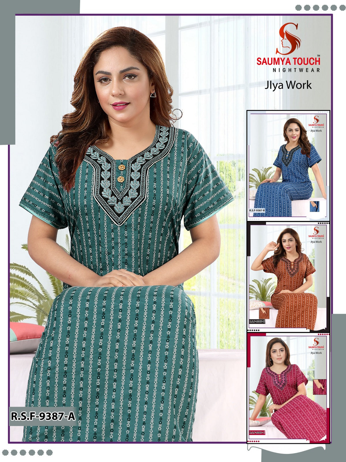 Jlya Work Saumya Touch Cotton Night Gowns