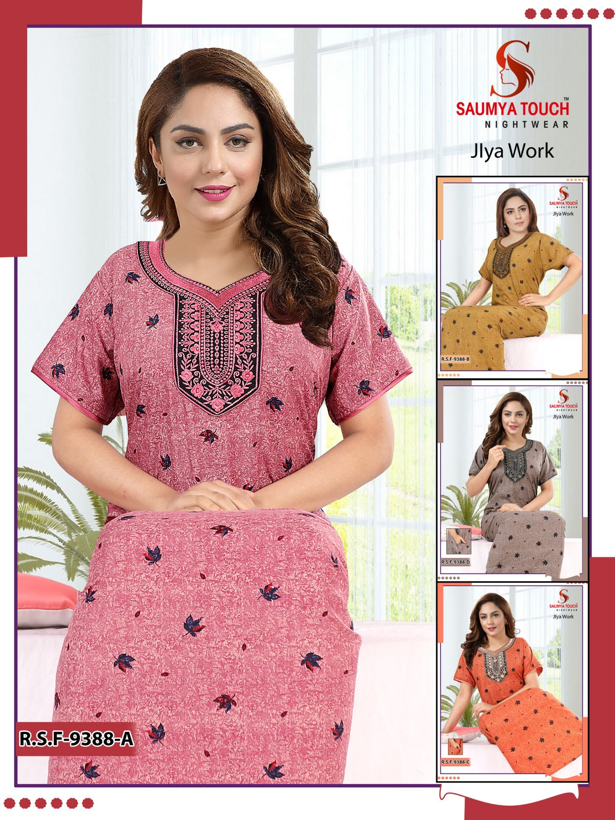 Jlya Work Saumya Touch Cotton Night Gowns