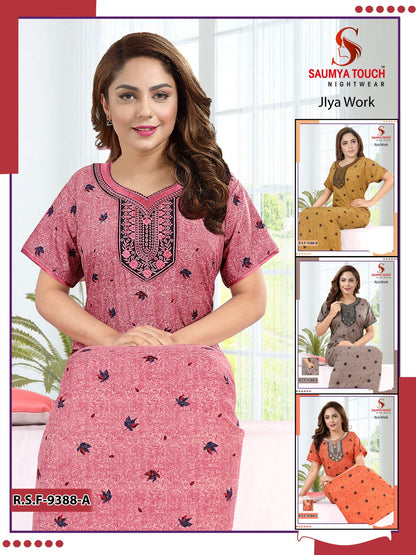 Jlya Work Saumya Touch Cotton Night Gowns
