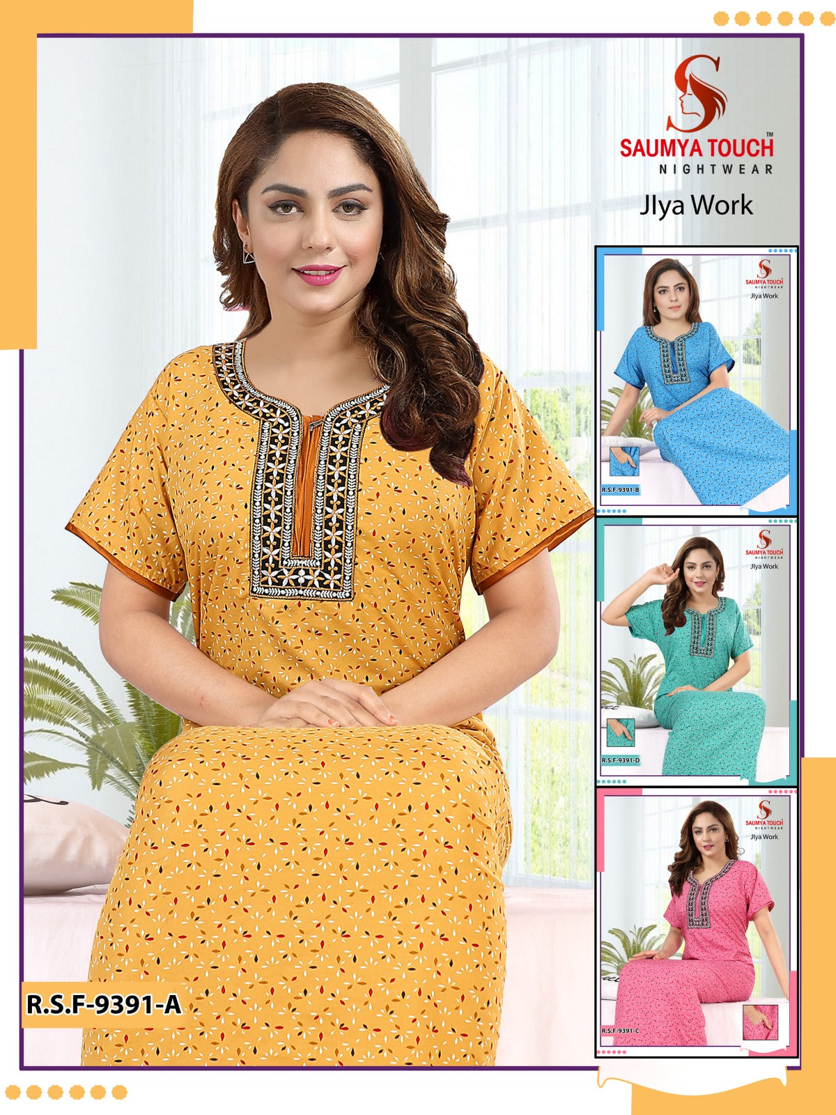 Jlya Work Saumya Touch Cotton Night Gowns