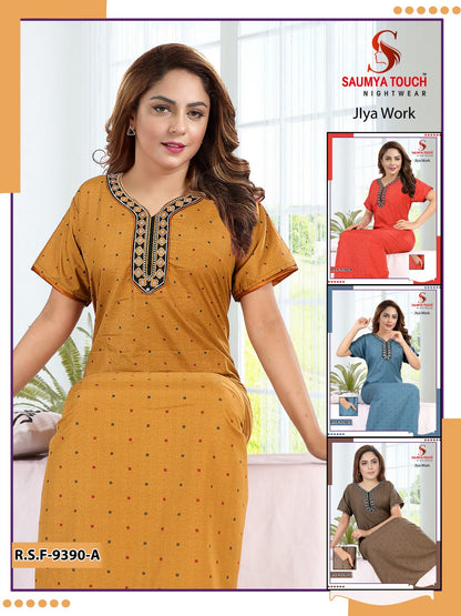 Jlya Work Saumya Touch Cotton Night Gowns