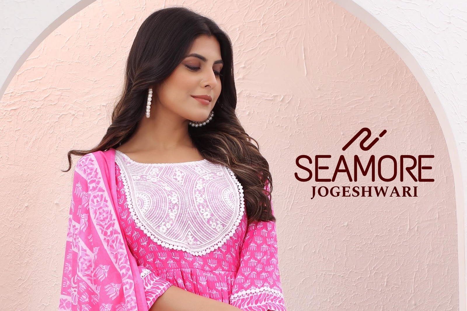 Jogeshwari Seamore Cotton Readymade Pant Style Suits