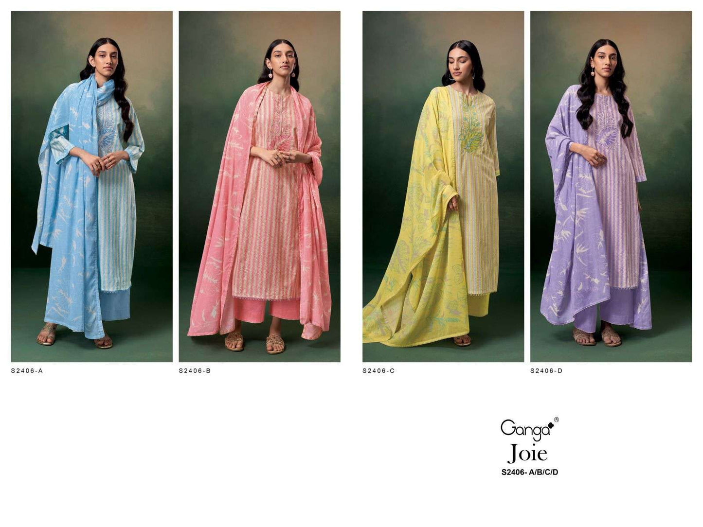 Joie 2406 Ganga Cotton Plazzo Style Suits
