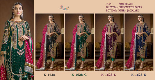 K-1628 Colors Shree Fabs Velvet Suits