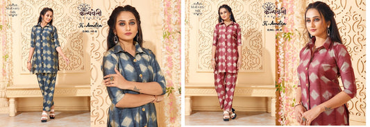 K-Amelia-1 Kalpveli Silk Kurti Pant Set