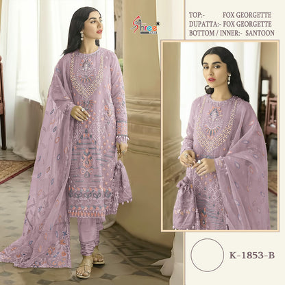 K 1853 Shree Fabs Georgette Pakistani Salwar Suits