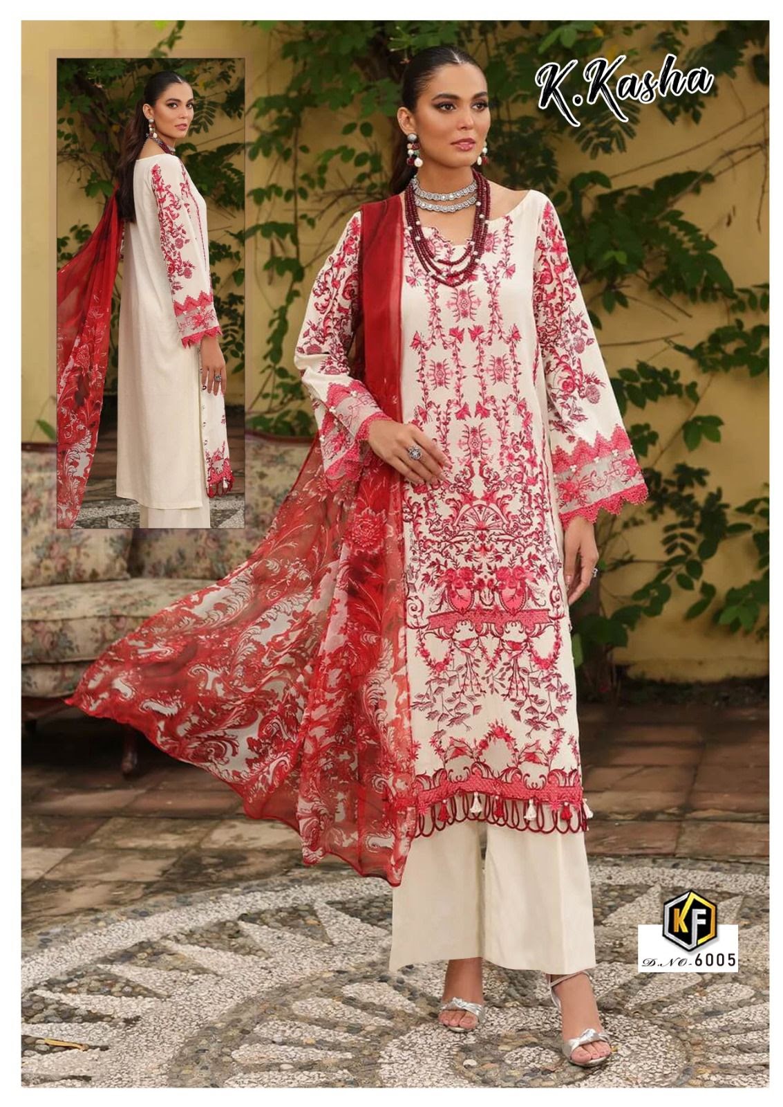 K Kasha Vol 6 Keval Fab Cotton Karachi Salwar Suits