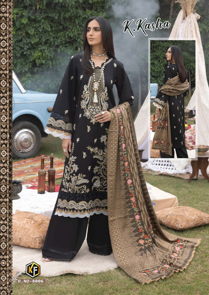 K Kasha Vol 8 Keval Fab Cotton Karachi Salwar Suits