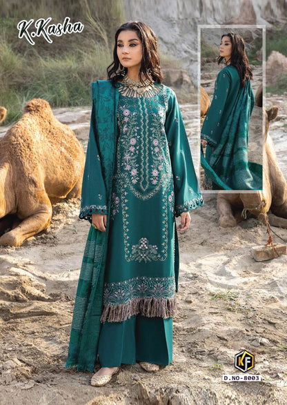 K Kasha Vol 8 Keval Fab Cotton Karachi Salwar Suits