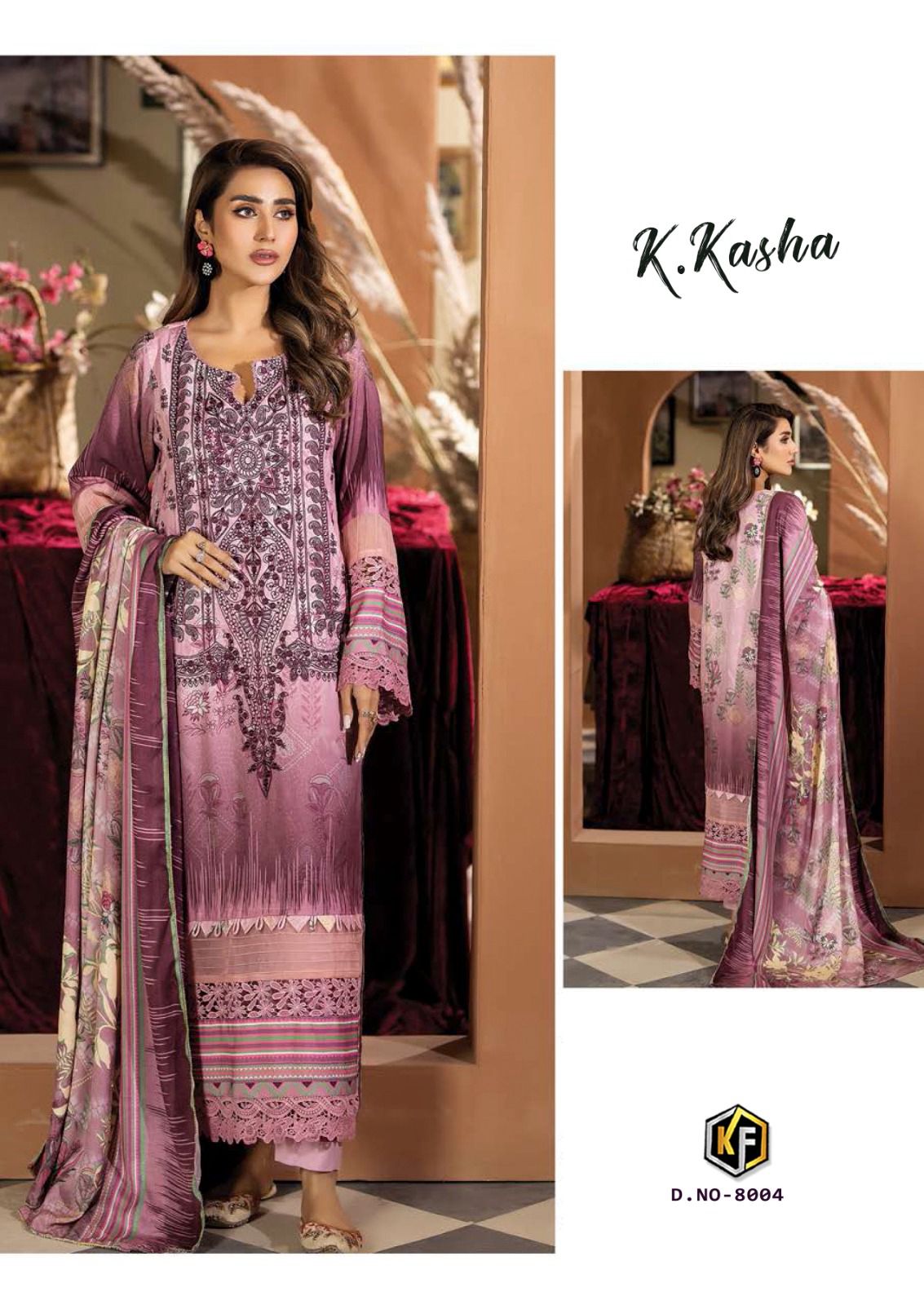 K Kasha Vol 8 Keval Fab Cotton Karachi Salwar Suits